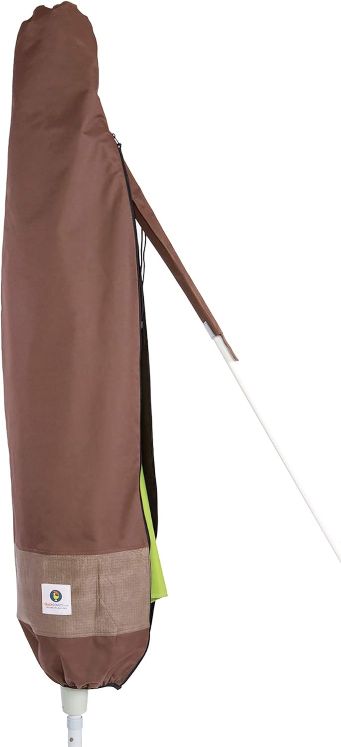 Duck Covers Ultimate Waterproof 101 Inch Patio Offset Umbrella Cover with Integrated Installation Pole : Garden & Outdoor