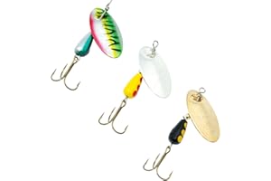 Panther Martin Fishing Lures 3-Pack All Time Greatest Fish Catcher World Famous Spinning Lures in Value Kit Spinners for Trout, Salmon, Panfish, Bass, Crappie & Perch