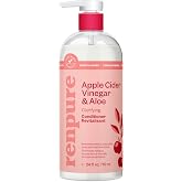 RENPURE Apple Cider Vinegar &amp; Aloe Clarifying Conditioner, Dull Hair, 24oz | Plant-based* care helps detangle, restore softness, and add shine for moisturized, healthy looking strands after every use