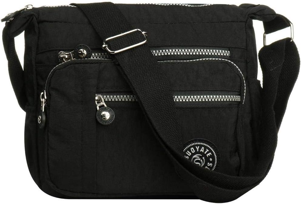 Crossbody Bag Multi Pockets Women Travel Bag Casual Crossbody Bag for Shopping Travel Hiking Daily 4, Taille unique, crossbody bags