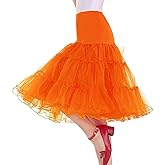 BIFINI Vintage Rockabilly Skirt Women's 50s Petticoat Crinoline Underskirt