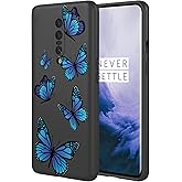 HTXWXJC Phone Case for OnePlus 7 Pro Case, GM1911, GM1913, GM1917, GM1910, GM1915 Case Shockproof Flexible Bumper TPU Soft Case Butterfly Pattern Phone Cover for OnePlus 7 Pro Black Butterfly