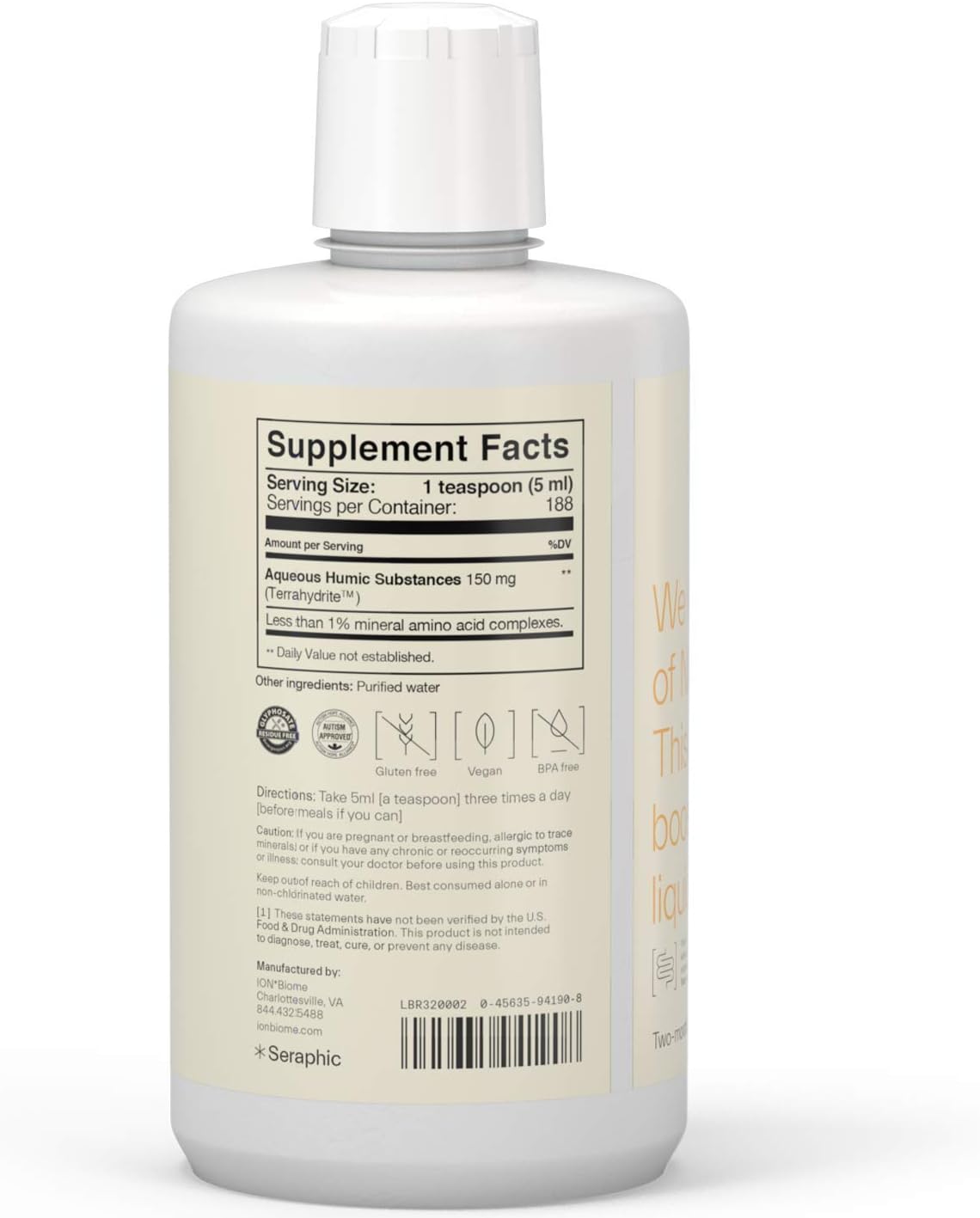 ION*Gut Health | Promotes Digestive Wellness, Strengthens Immune Function, Alleviates Gluten Sensitivity, Enhances Mental Clarity | 2-Month Supply (32 oz.): Health & Personal Care