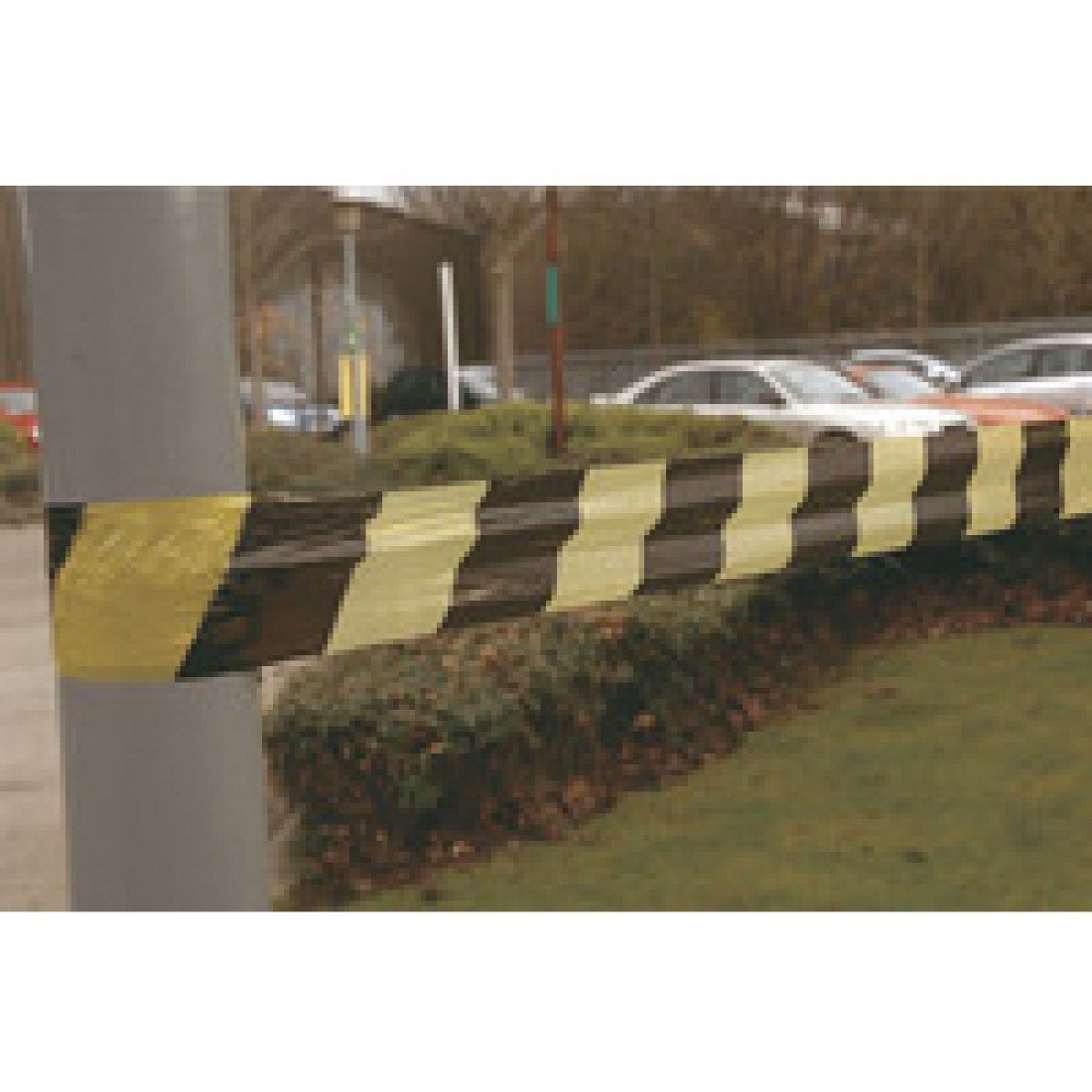 Flexo SBY04280 75mm x 500mmm Tape Barrier Striped - Black/Yellow