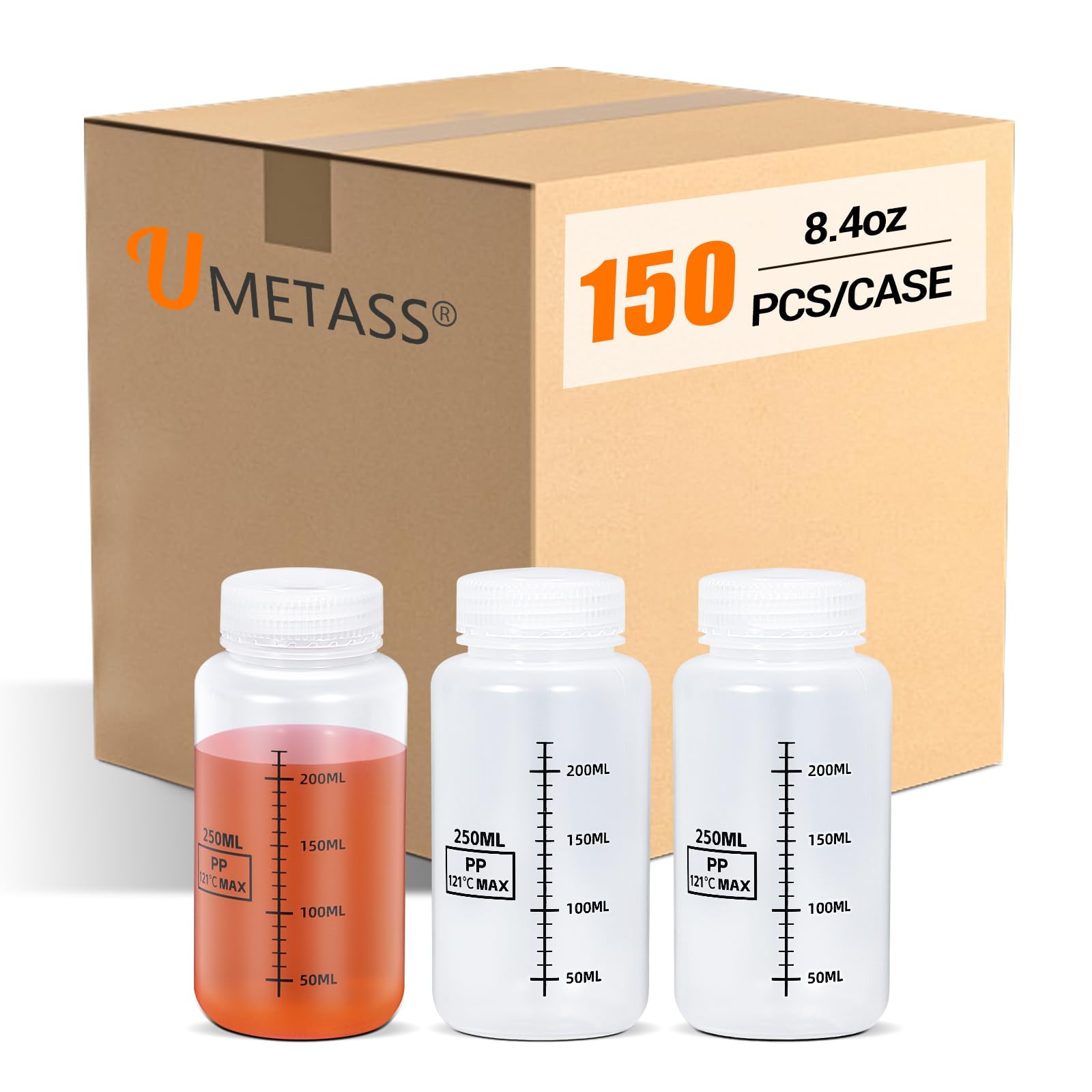 UMETASS 150PACK 8 OZ Plastic Storage