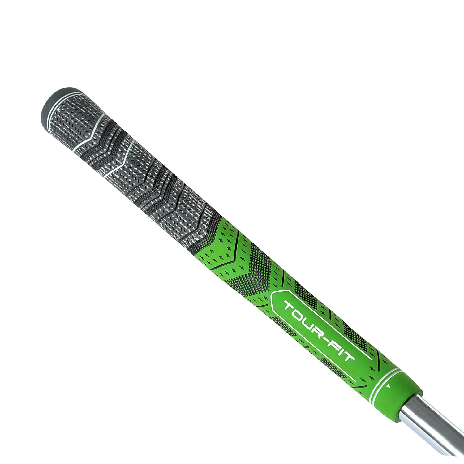 Golf Grip Tour Fit Dual Compound Premium Half Cord Golf Grips Standard Midsize Golf Grips with Golf Tape Set of 1/3/6/9/13 (Standard, Black/Green 1 Single Grip)
