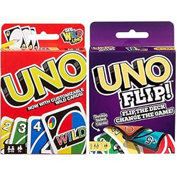 Mattel Juego de cartas Uno Original y Uno Flip, paquete combinado de 2
