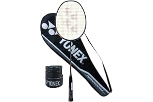 Yonex Nanoray Light 18i Graphite Badminton Racquet (77g, 30 lbs Tension) & Full Cover with 1Grip