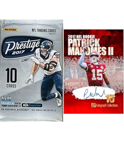 Amazon.com: 2017 Panini Football EXCLUSIVE HUGE Factory Sealed JUMBO FAT  Pack with 20 Cards! Look for Rookies & Autos of Patrick Mahomes, Deshaun  Watson, Mitch Trubisky, Christian McCaffrey & More! WOWZZER! :