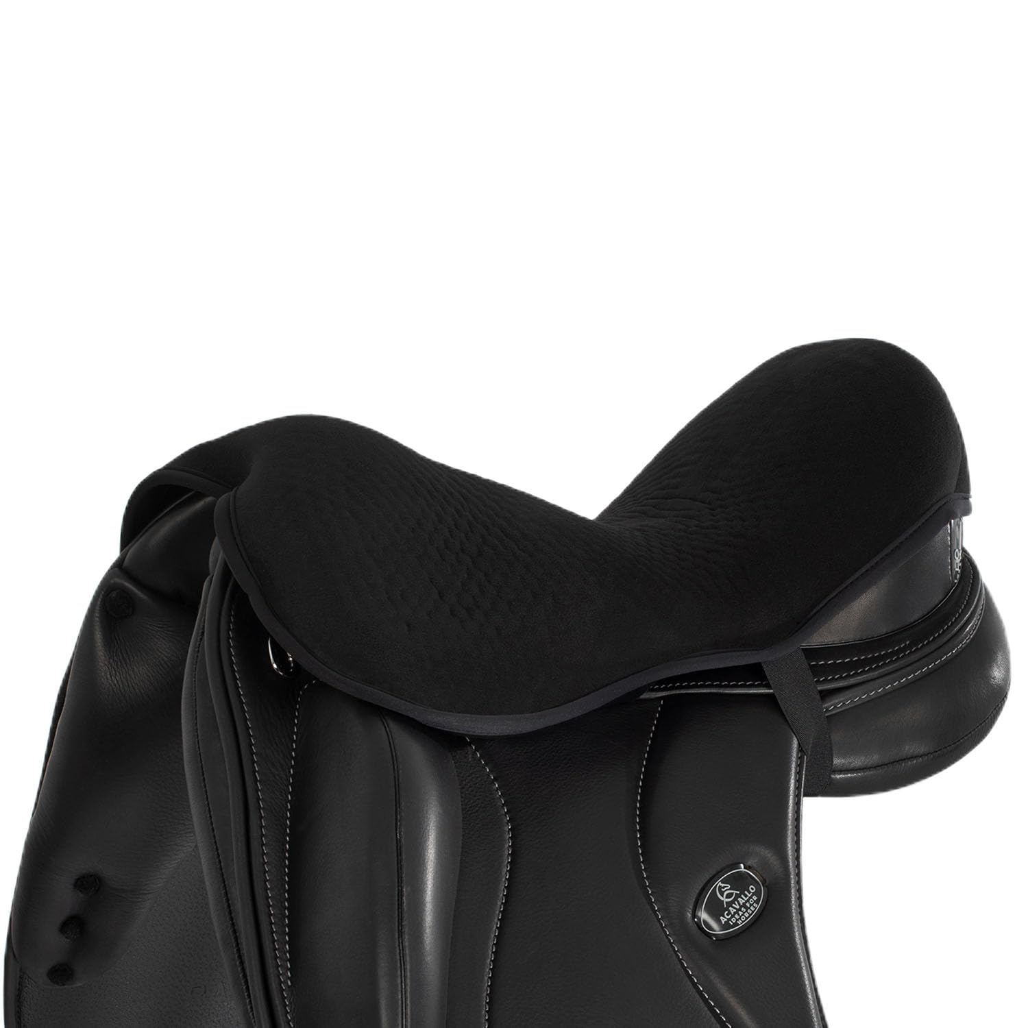 Acavallo Seat Cushion for Saddles Gel Seat Saver Dressage Drylex 20 mm Black
