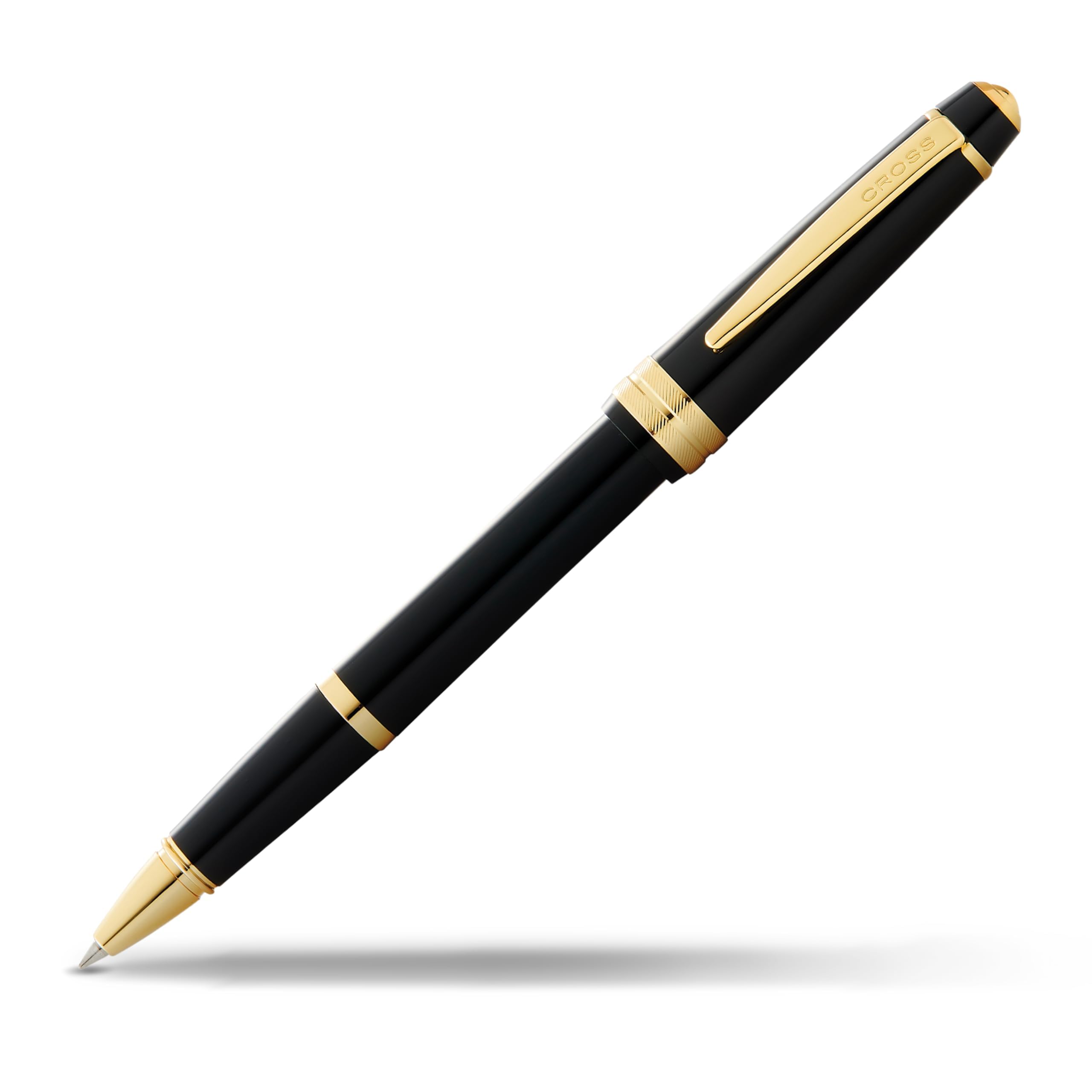 Photo 1 of Cross Bailey Light Refillable Rollerball Pen Presented in a Everyday Gift Box - Medium Point, Black Ink, Polished Black