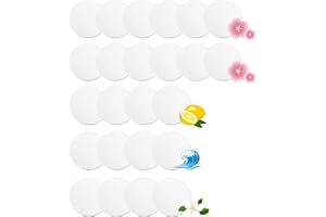 F Flammi 24 Pcs Fragrance Discs Compatible with Bissell Powerfresh and Symphony Series Steam Mop, Including 4 Different Scent Discs (12 Spring Breeze, 4 Lemon, 4 Jasmine, 4 Ocean Breeze)