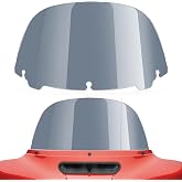 Amazicha Windshield Round 10" Windscreen 2014-2023 Fit for Harley Davidson Touring Street Glide14-23, Electra Glide 14-22, Ultra Limited 14-24 and 14-later Tri Glide models (Except 23 FLHXSE)，Smoke