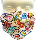 Breathe Healthy Dust, Allergy & Flu Mask - Comfortable, Washable Protection from Dust, Pollen, Allergens, Cold & Flu Germs with Antimicrobial; Asthma Mask; Paisley Punch (Adult)