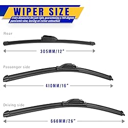 3 wipers Replacement for 2017-2021 Kia