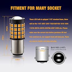 Antline Newest 1157 LED Bulb Amber Yellow