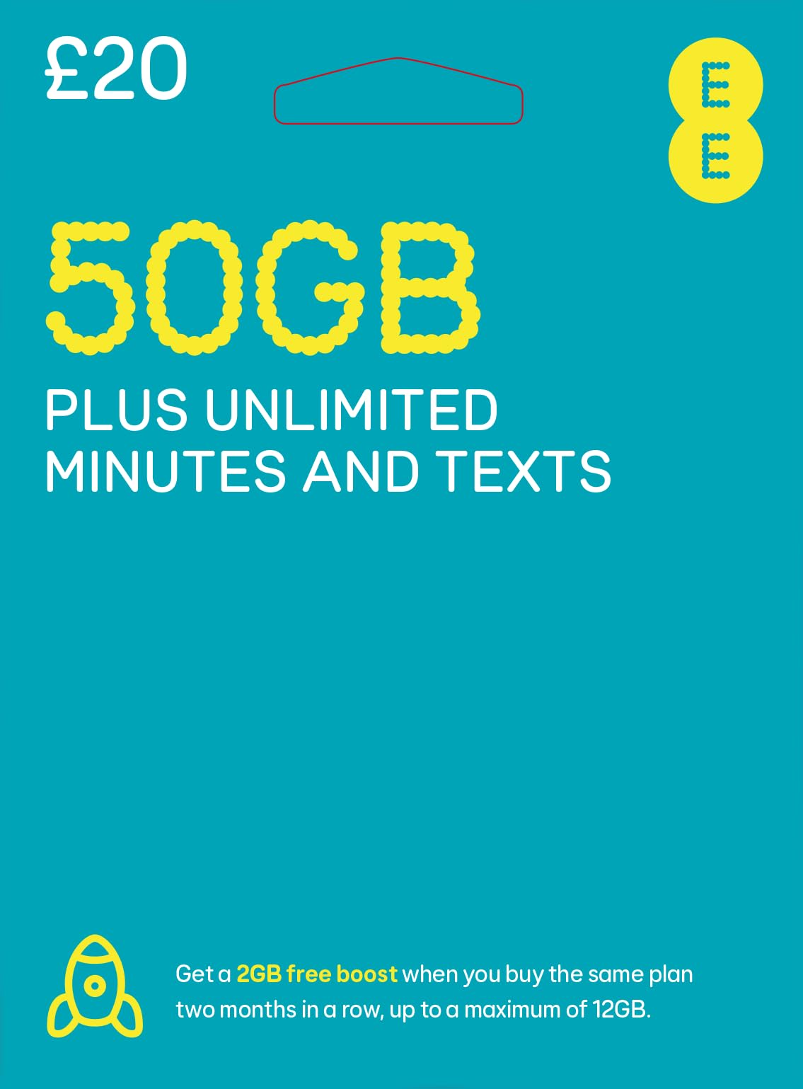 EE 15GB/20£/30 Days Trio SIM Card