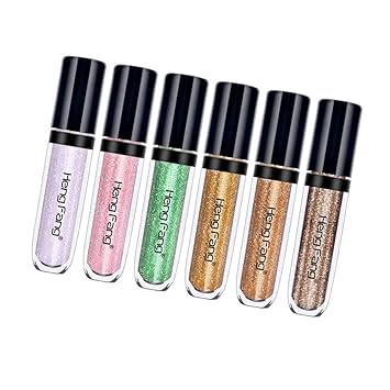 MAYCREATE Phenovo Shinning Eyeshadow Liquid Makeup Glitter Glow Eye Shadow Shimmer -B -6 Pieces/Set