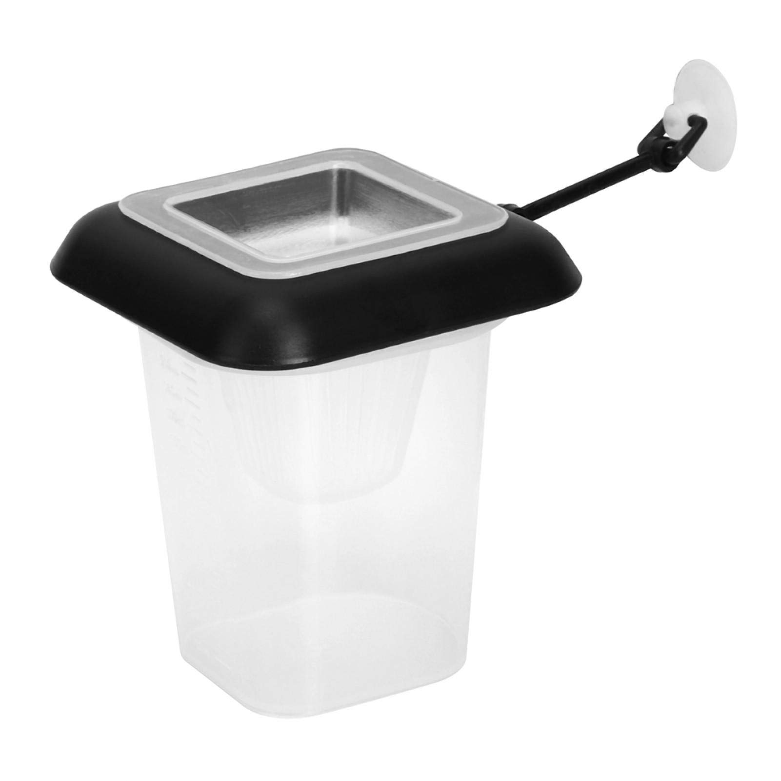 Cuque Fish Feeder, Aquarium Fish Feeding Ring, 230ml, Red, Automatic, Plastic