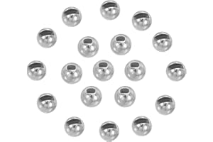 PATIKIL Tungsten Slotted Beads for Fly Tying, Tungsten Beads Round Bead Head Ball