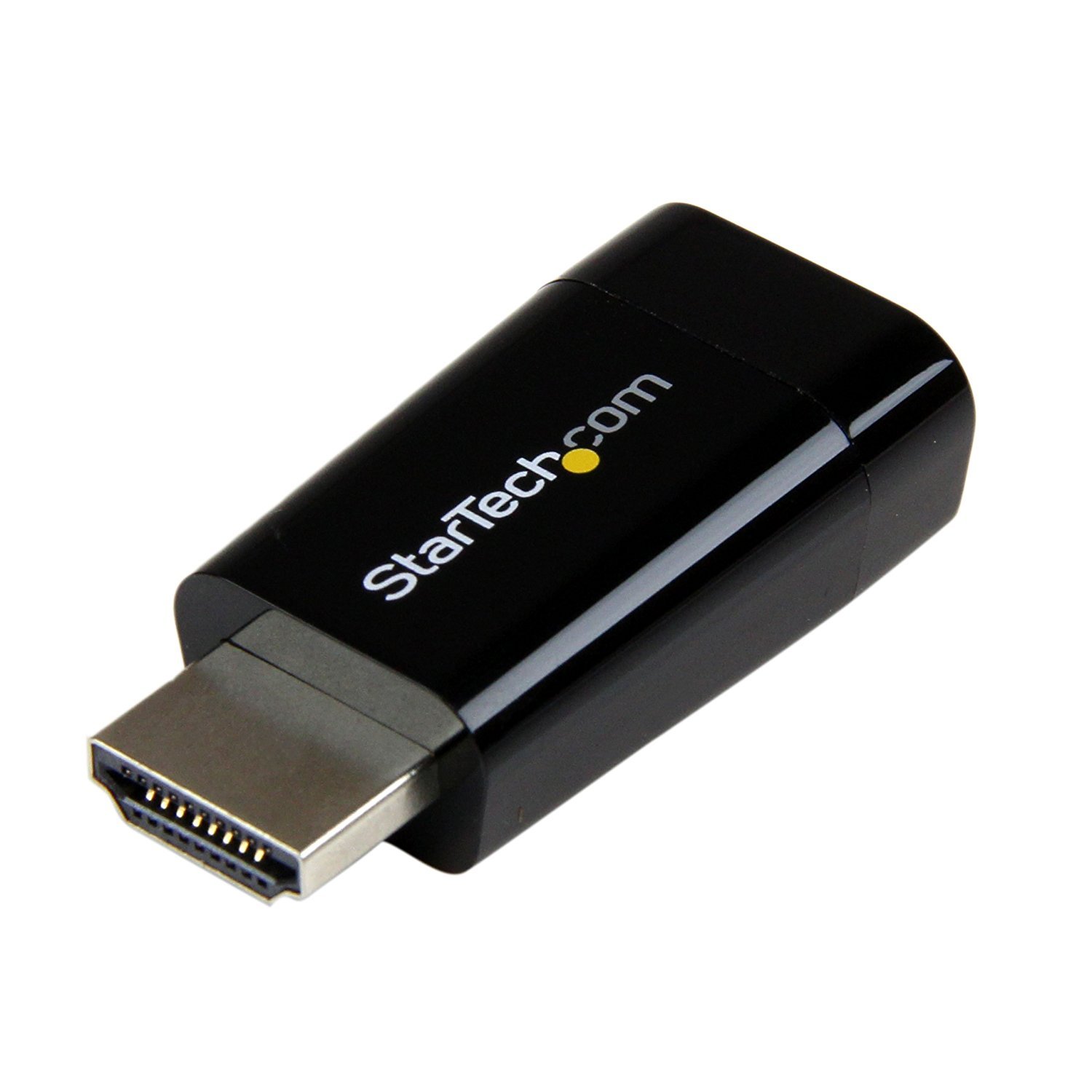 StarTech.com Compact HDMI to VGA Adapter Converter – Power Free HDMI Laptop to VGA Monitor / Projector Converter Box - 1920x1200 (HD2VGAMICRO) — image 1