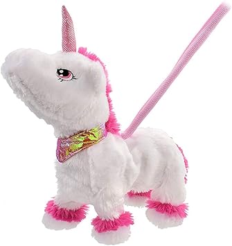 walking unicorn with leash