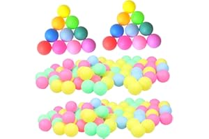 BESPORTBLE Fun Arts Pong Balls 150pcs Color Table Tennis Hollow Bingo Balls Colored Tennis Party Party Props Beer Bulk