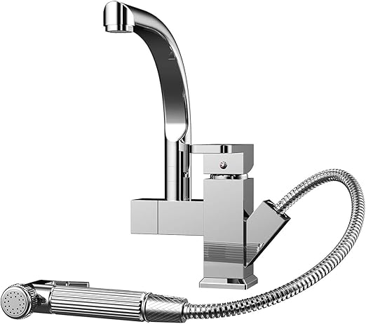 Arthas Kitchen Sink Faucets With Pull Down Sprayer Retractable