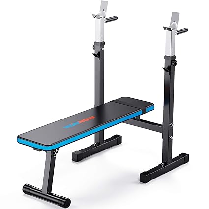Mirafit Adjustable Folding Weight Bench With Dip Station 2025