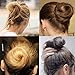 Hisight Black Spiral Hair Pin DIY Hair Style Sleek and Compact Alloy Construction Fluffy Screw Hair Pins - 15 Boxs (Postcard box)