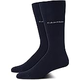 Calvin Klein Men's Dress Lightweight Stretch Crew Socks (2-Pack)
