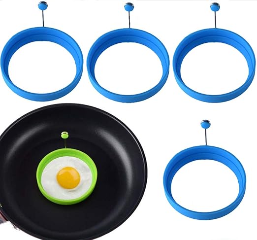 Juego de 4 moldes de silicona para huevos fritos, horno ...