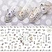 Small Flower Decal Nail Art Stickers Dried Flowers Nebula Ultrathin 3D Nail Sticker Floral Flower Nail Decals Blooming Nail Sticker