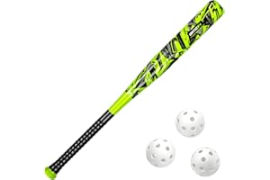 ORTIZ34 Bat & Ball Set - Graffiti Plastic Bat & Ball Homerun Set- David Ortiz Backyard Baseball Set for Youth, Kids, Teenagers, Adults