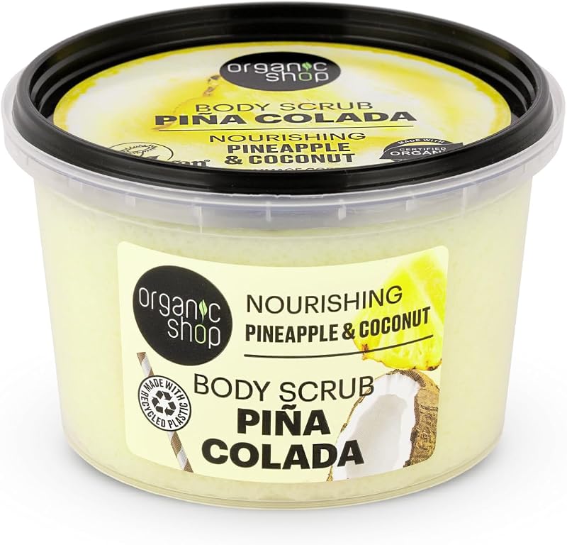 Organic Shop 250ml Body Scrub Nourishing Pineapple Coconut