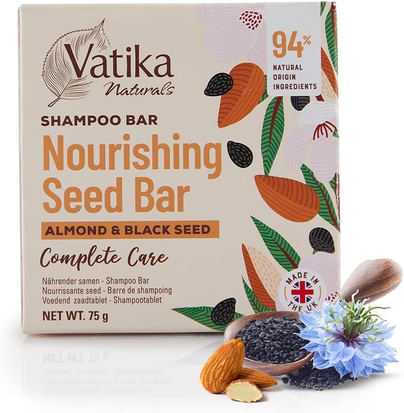 Vatika Naturals Complete Care Shampoo Bar 75g Almond Oil Blackseed Damaged Hair