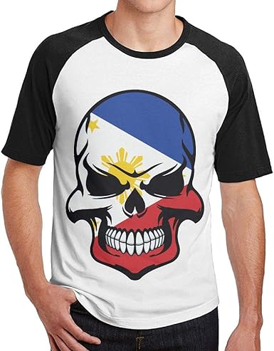 Amazon Com Wwtbbj B Filipino Flag Skull Cool Philippines Skull Adult Mens Color Blocking Casual T Shirt Clothing Amazon Com Wwtbbj B Filipino Flag Skull Cool Philippines Skull Adult Mens Color Blocking Casual T Shirt Clothing