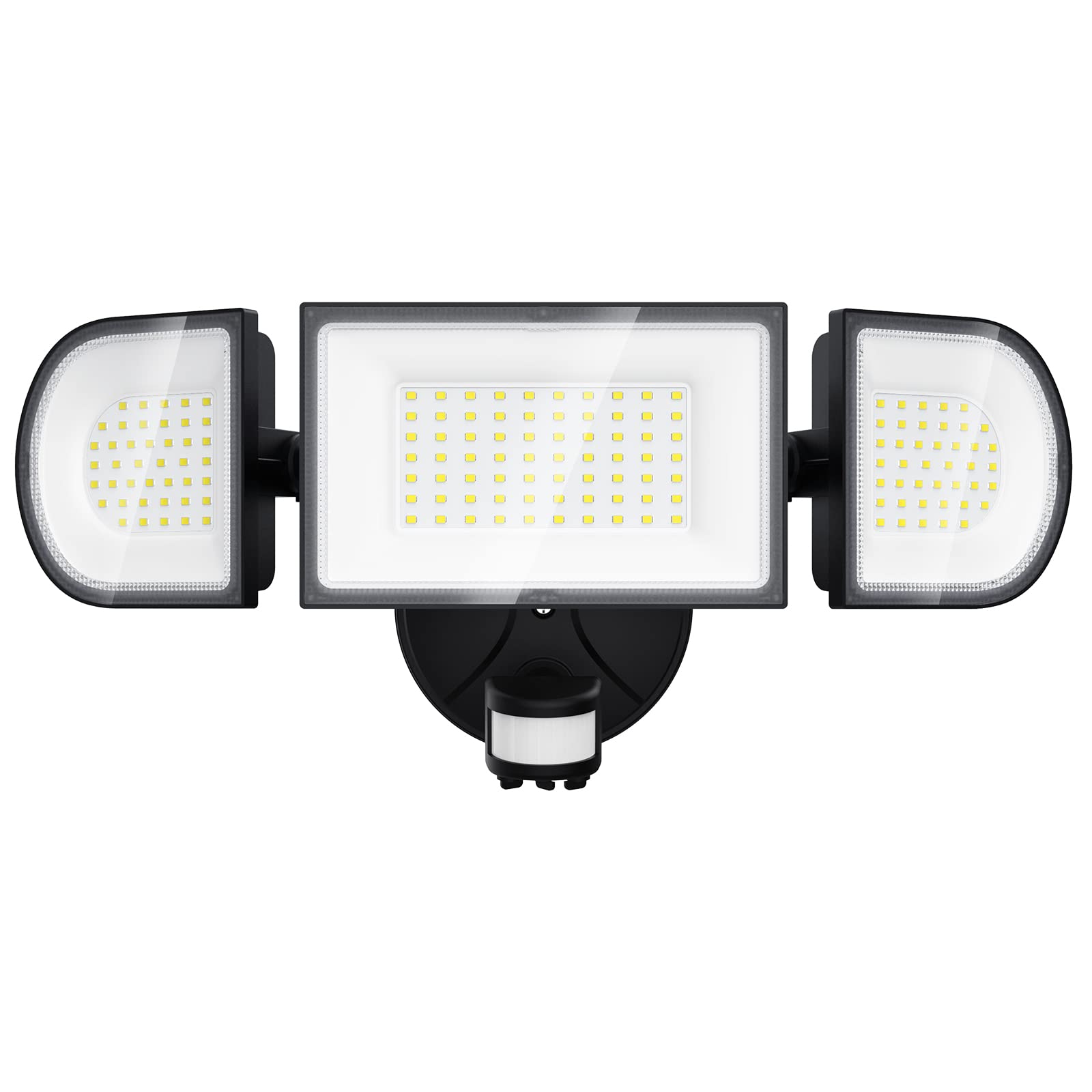 Photo 1 of iMaihom 100W Motion Sensor Light Outdoor, 9000LM 6500K LED Security Floodlights, 3 Adjustable Head Motion Detection Light IP65 Waterproof for Yard Garage (Black)