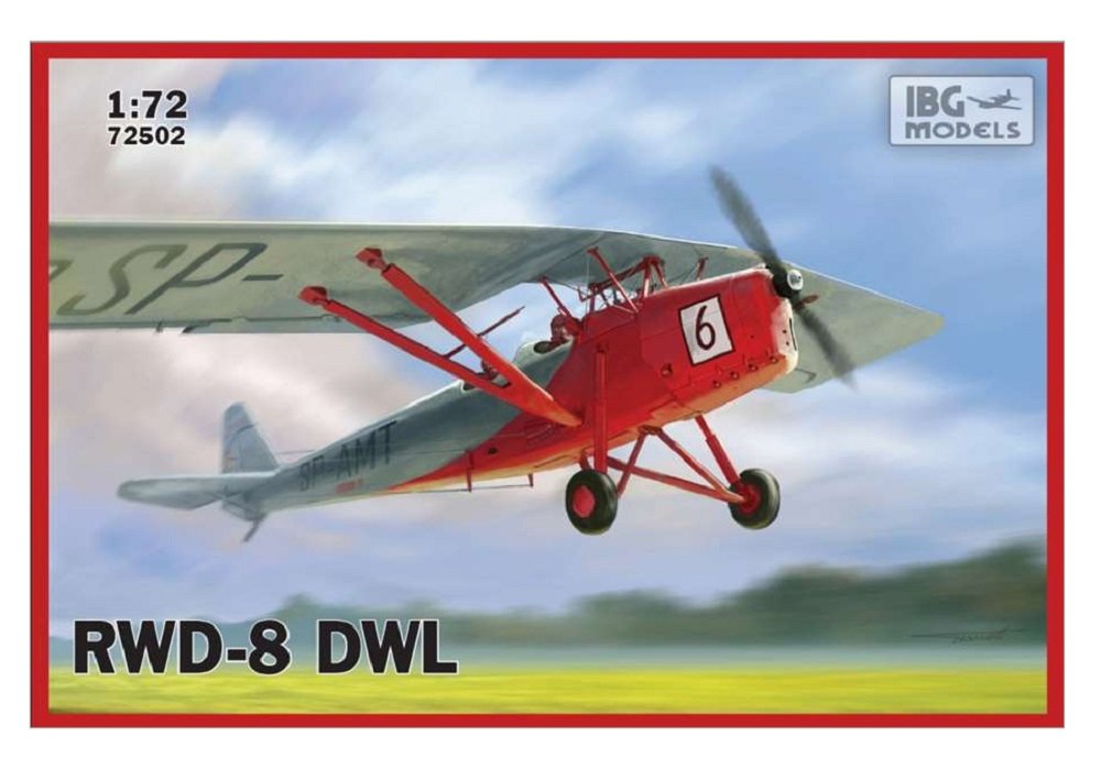 IBG Models 1/72 RWD-8 DWL Polish trainer plane (civilian version) # 72502 - Plastic Model Kit