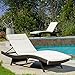 Christopher Knight Home New Lakeport Outdoor Chaise Lounge Cushion (Set of 2), 2 Count (Pack of 1), Beige