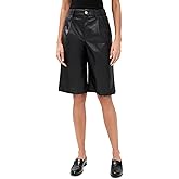 LE BOP Women's Jade Faux Leather Shorts