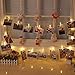 Weepong 40 LED Photo Clips String Lights/Holder, Picture Hanging Lights with Remote and Timer 16.4ft Battery Powered Fairy String Lights for Teen Girls Gift Dorm Bedroom Wall Wedding Decor (8 Modes)