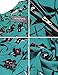 ANGVNS Women Loose V Neck Half Sleeve Chiffon Top, Lake Blue 2, XL
