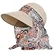 Lanzom Women Lady Wide Brim Cap Visor Hats Sun Protection Summer Sun Hats (Beige)