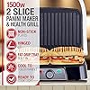 NETTA-Panini-Maker-Health-Grill-Sandwich-Toaster-Panini-Press-2-Slice-Non-Stick-Grill-Plates-1500W-Stainless-Steel NETTA Panini Maker & Health Grill - Sandwich Toaster, Panini Press - 2 Slice Non-Stick Grill Plates – Built-In Fat Tray…