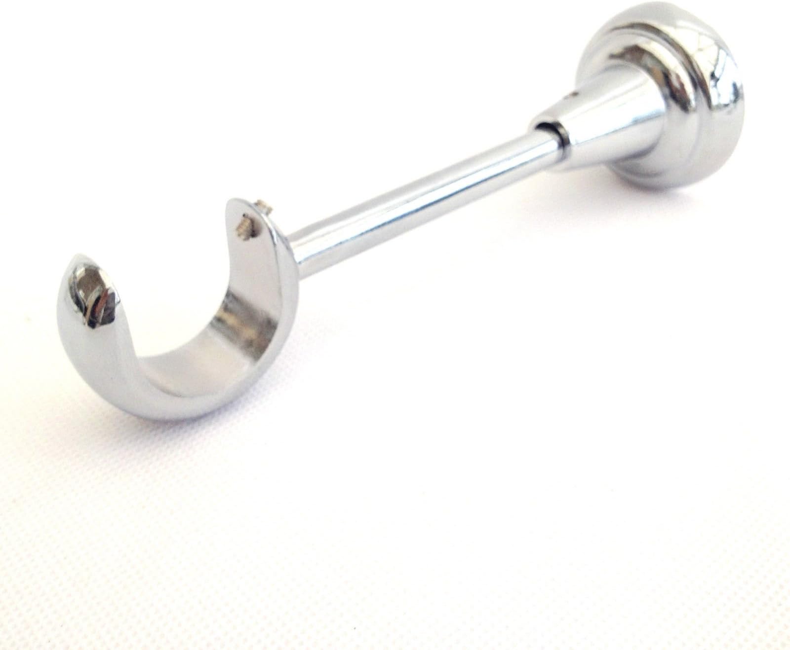 19mm 28mm 35mm Chrome Single & Double Curtain Pole Rod Brackets (28mm Designer)
