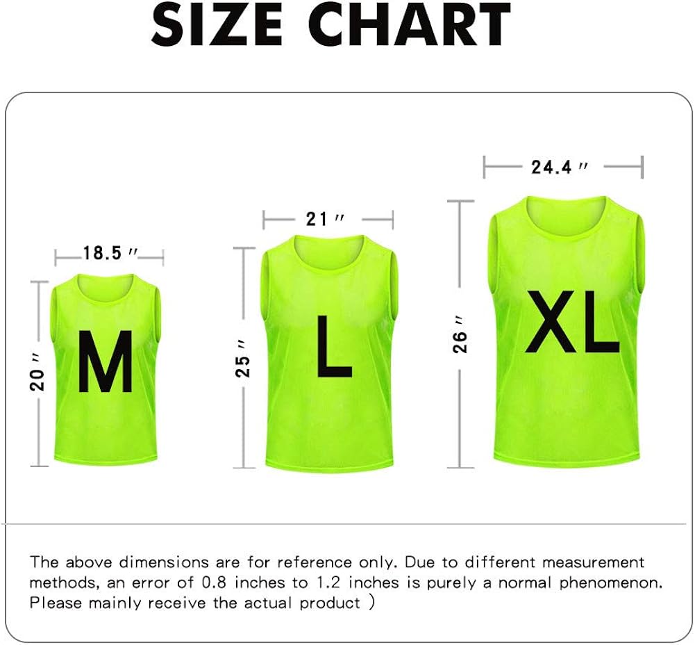 Antoyo Basketball Jersey，Pinnies Adult，Scrimmage Vests for Kids Soccer Training Equipment: Clothing