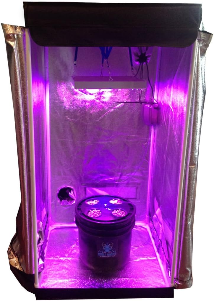 Knick Knack Supplies Hydroponic System Grow Room - Complete Grow Tent Kit - LED Grow Light