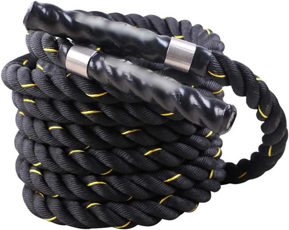 YUANZHU Battle Training Ropes Full Body Workout Equipment Polyester Heavy Battle Rope for Home Gym Strength Training, Cardio Workout Fitness Exercises