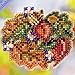 Autumn Circle Beaded Counted Cross Stitch Ornament Kit Mill Hill 2011 Autumn Harvest MH18-1206